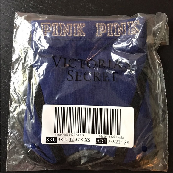 New Victoria’s Secret PINK Logo Hipster Panties - XSmall - Logo Back - Picture 3 of 3